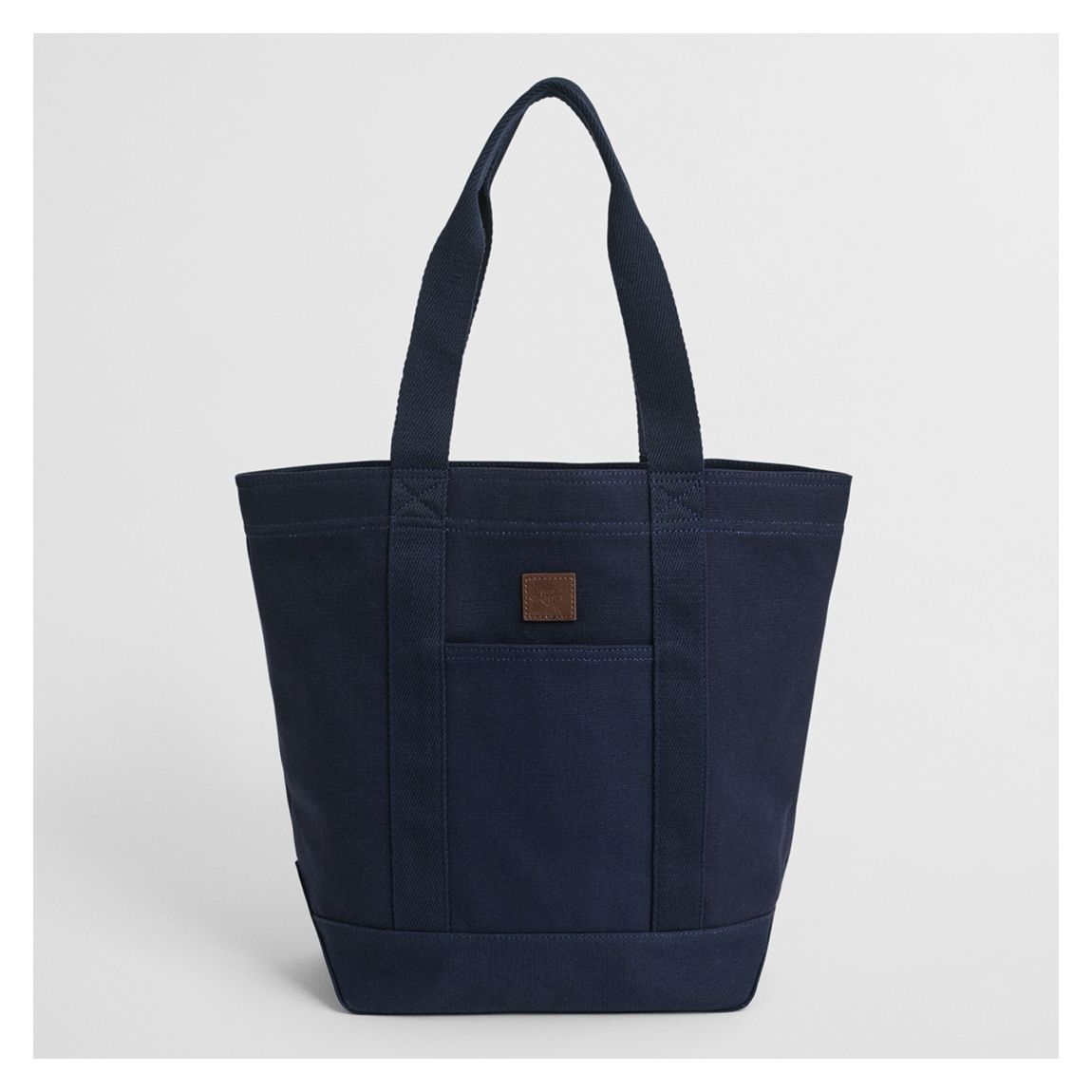 Navy Cotton Canvas Tote Bag main product photo