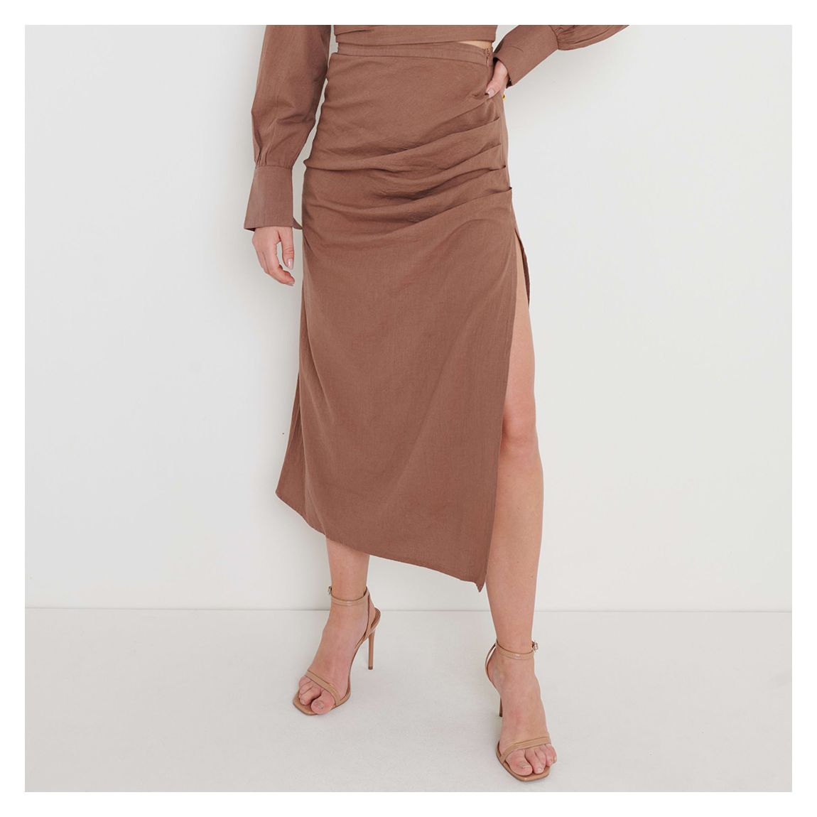 Cocoa Harrie Ruched Skirt main product photo