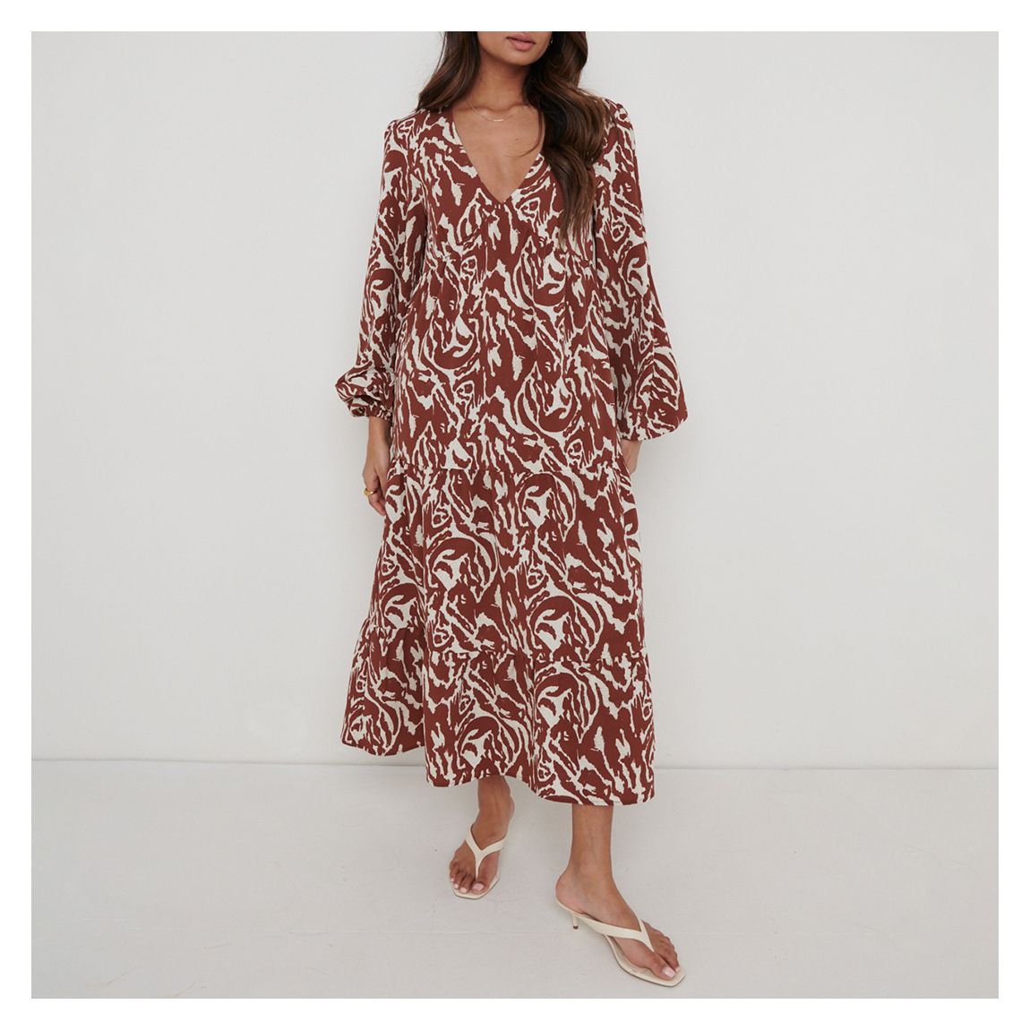 Cocoa Zebra Dotty Day Dress main product photo