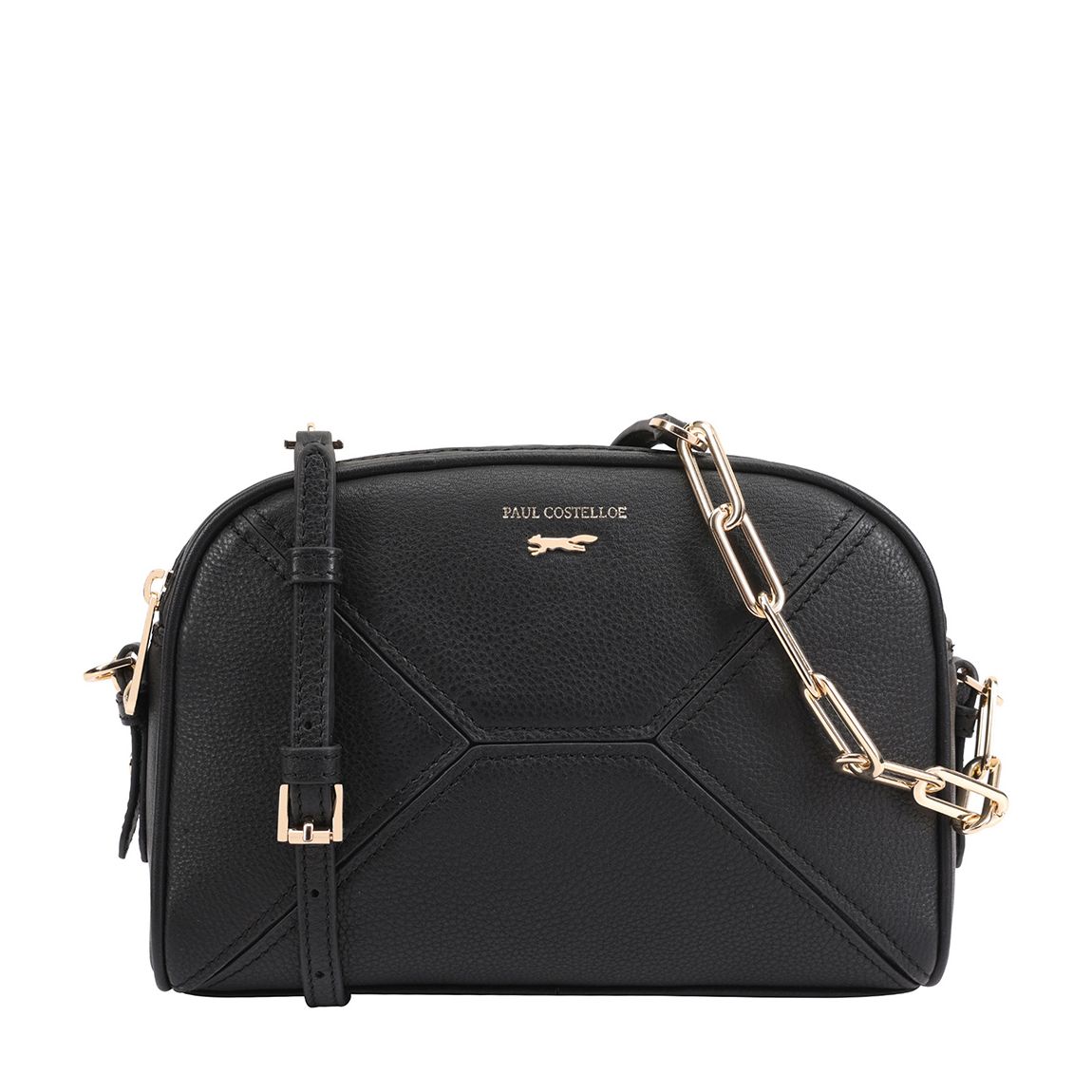 Jet Black Elias Crossbody Bag main product photo