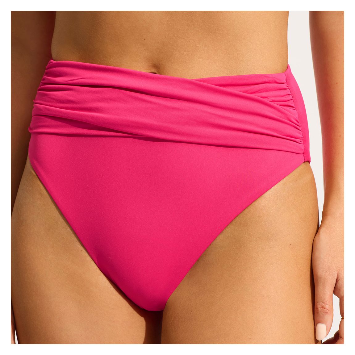 Raspberry High Waist Wrap Front Pant main product photo