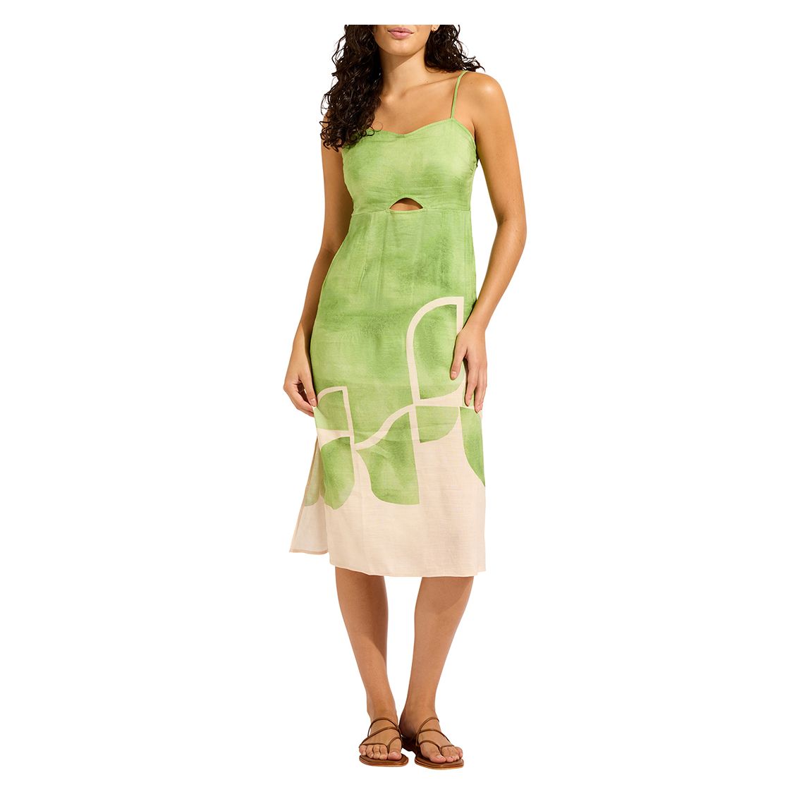 Sage Sunray Midi Dress main product photo
