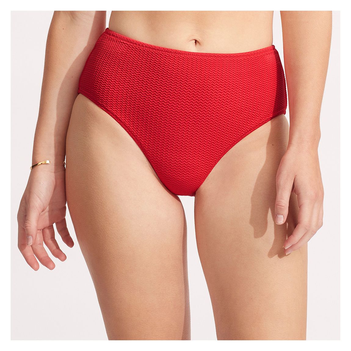 Chilli Red Wide Side Retro Bikini Pants main product photo