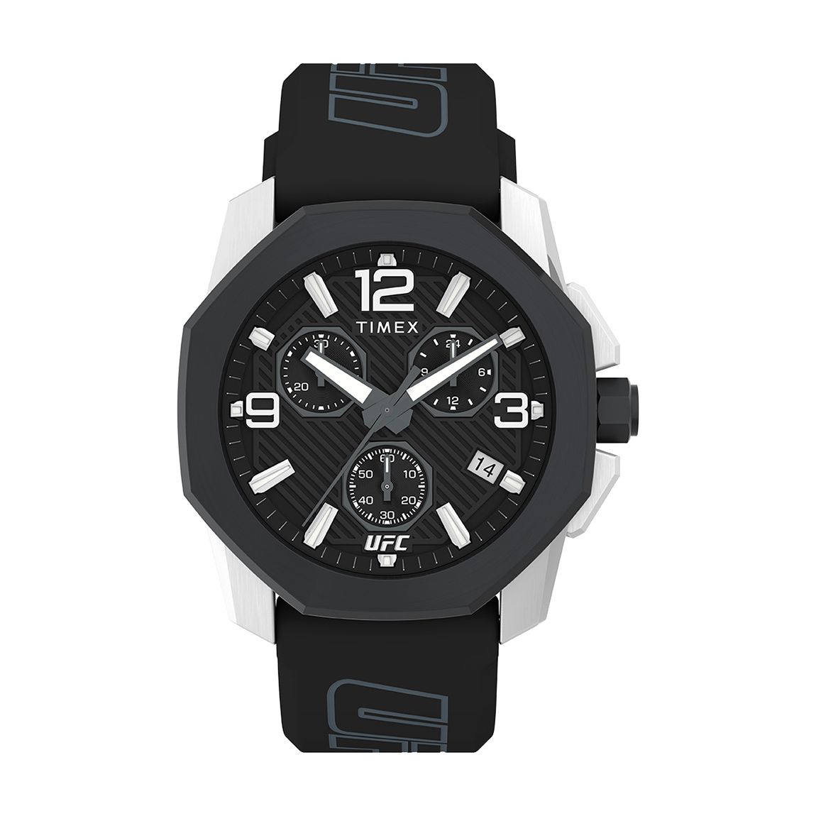 Men's Timex Ufc Icon 45Mm Silicone Strap Watch main product photo