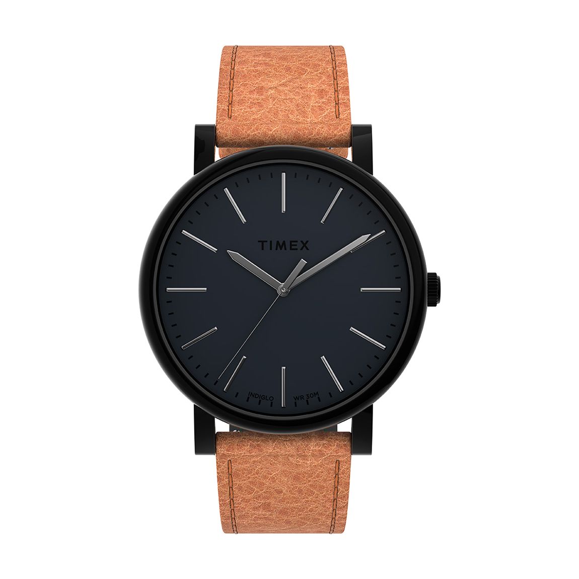 Men's Originals 42Mm Black Case Black Dial Tan Leather Strap main product photo