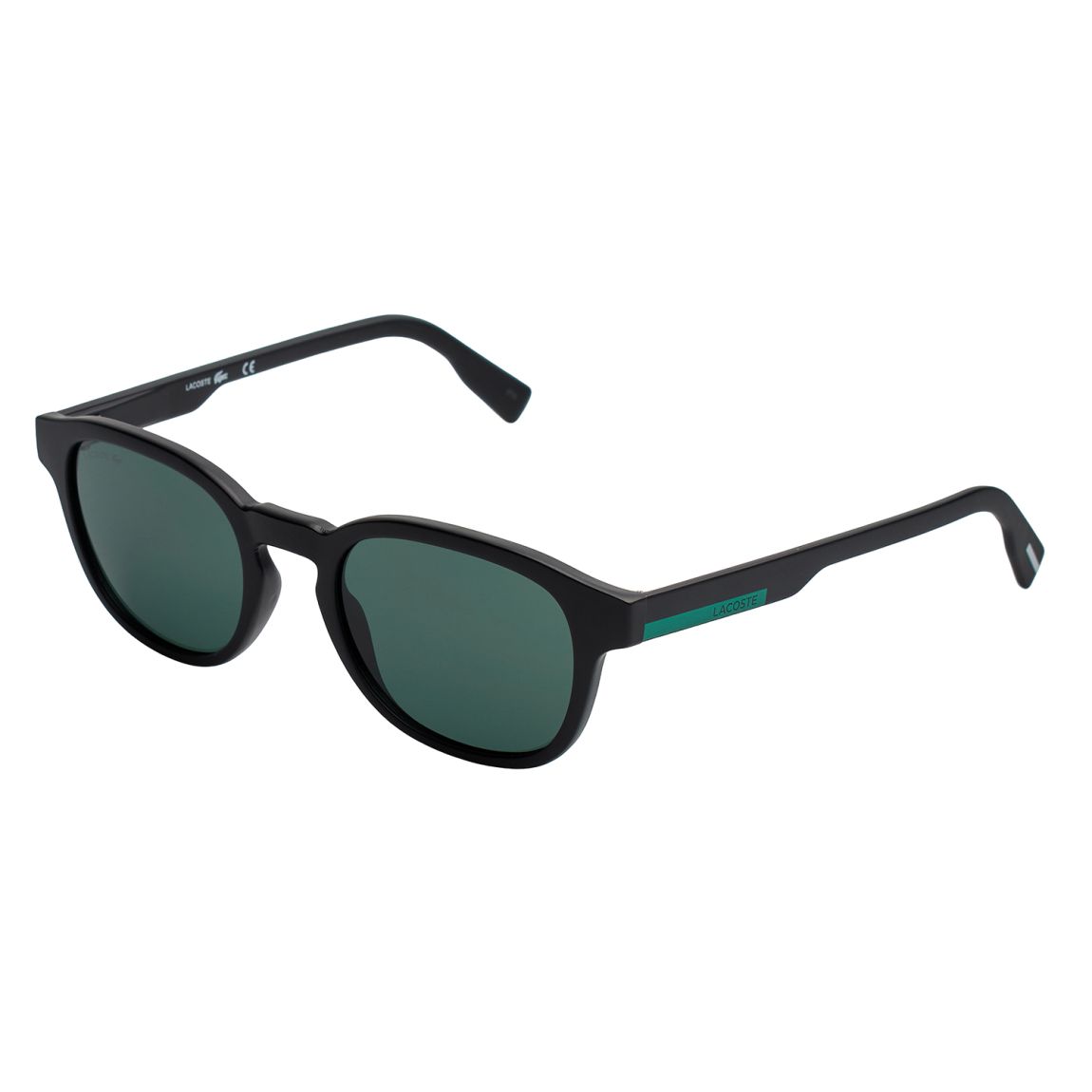 Round Sunglasses Blue Accents Unisex - Black main product photo