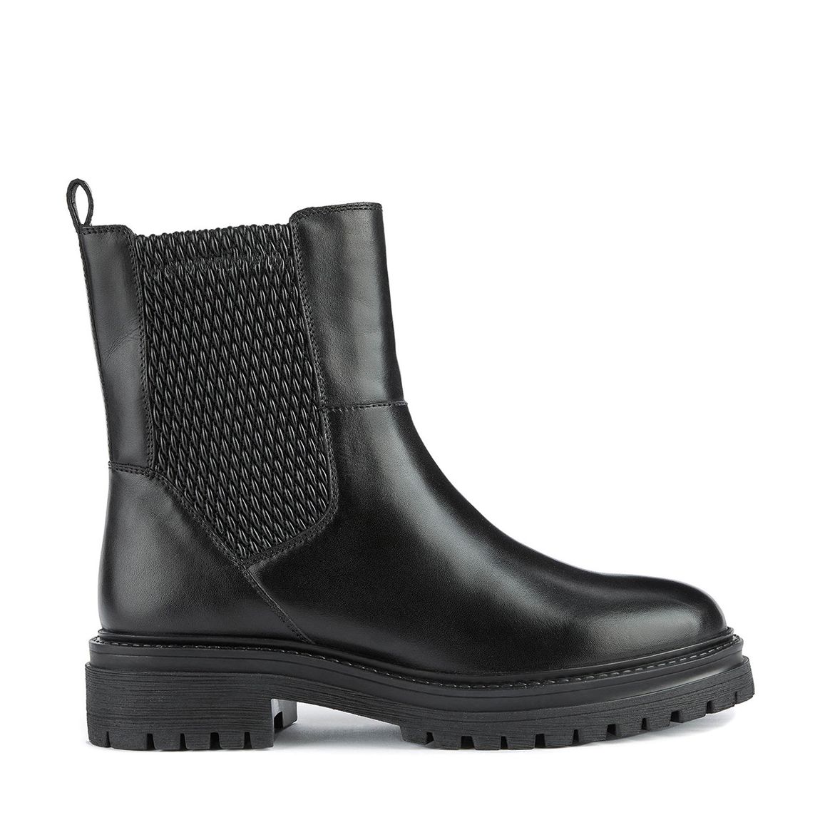 Black Leather Iridea Ankle Boots main product photo