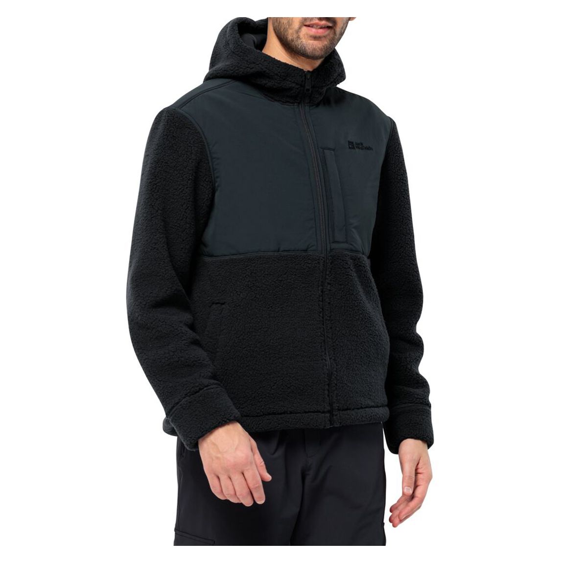 Navy Felslicht Hooded Fleece Jacket main product photo