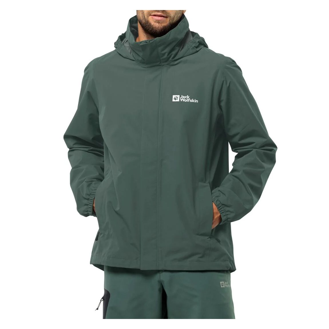 Black Olive Stormy Point Rain Jacket main product photo