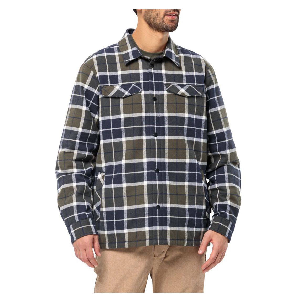 Navy Check Van View Shirt main product photo