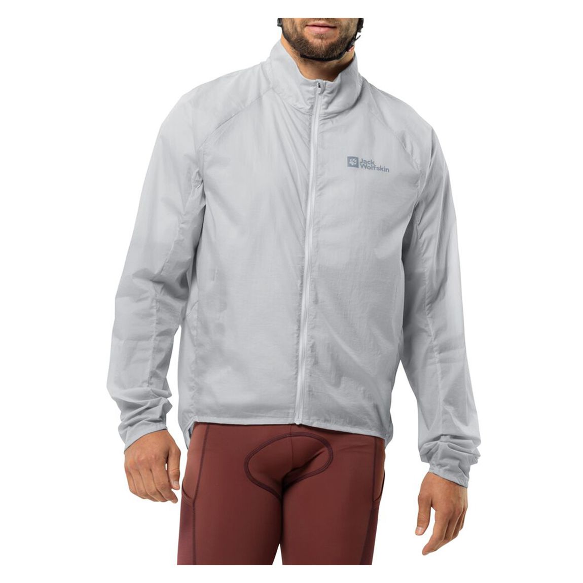 Light Grey Gravex Wind Shell Jacket main product photo
