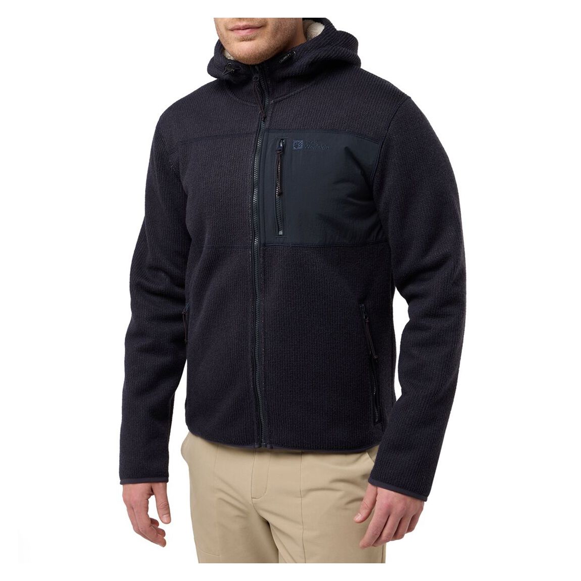 Navy Kaminfeuer Hooded Fleece Jacket main product photo