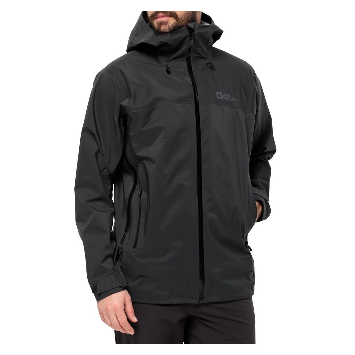 Black Cyrox Hardshell Rain Jacket main product photo