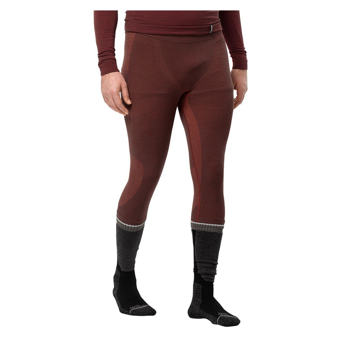 Burgundy Seamless Wool Pants main product photo