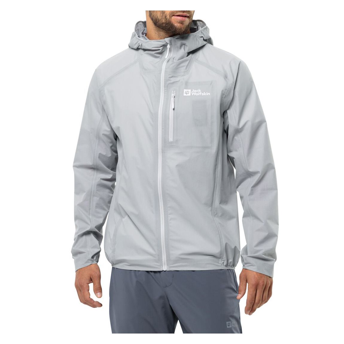 Light Grey Prelight Rain Jacket main product photo