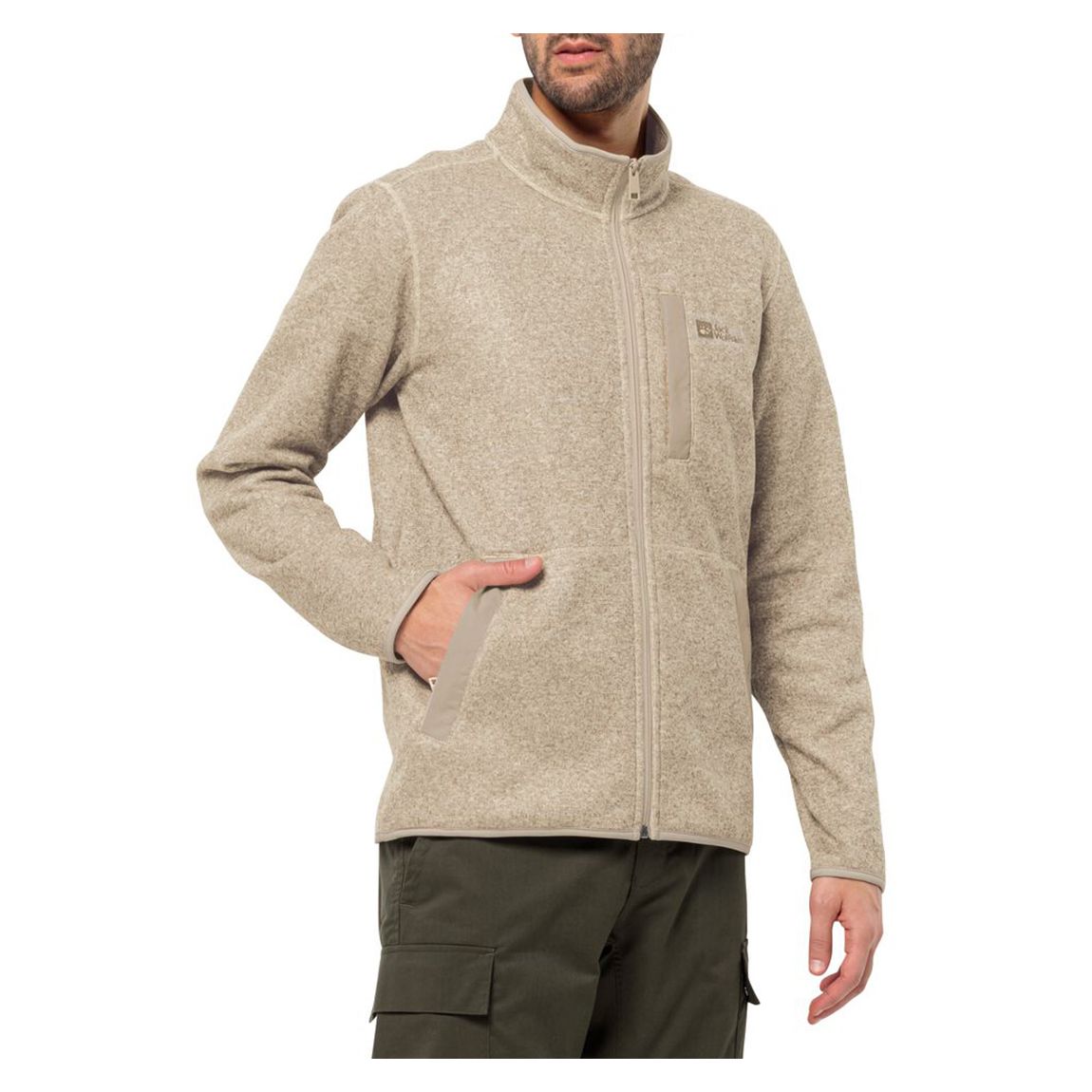 Oatmeal Tannespur Fleece Jacket main product photo