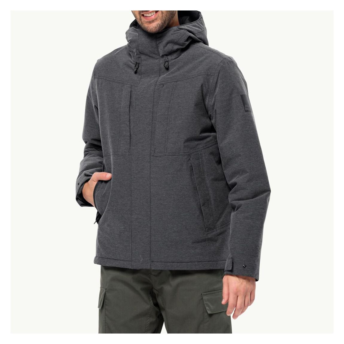Black Marl Snowy Park Jacket main product photo