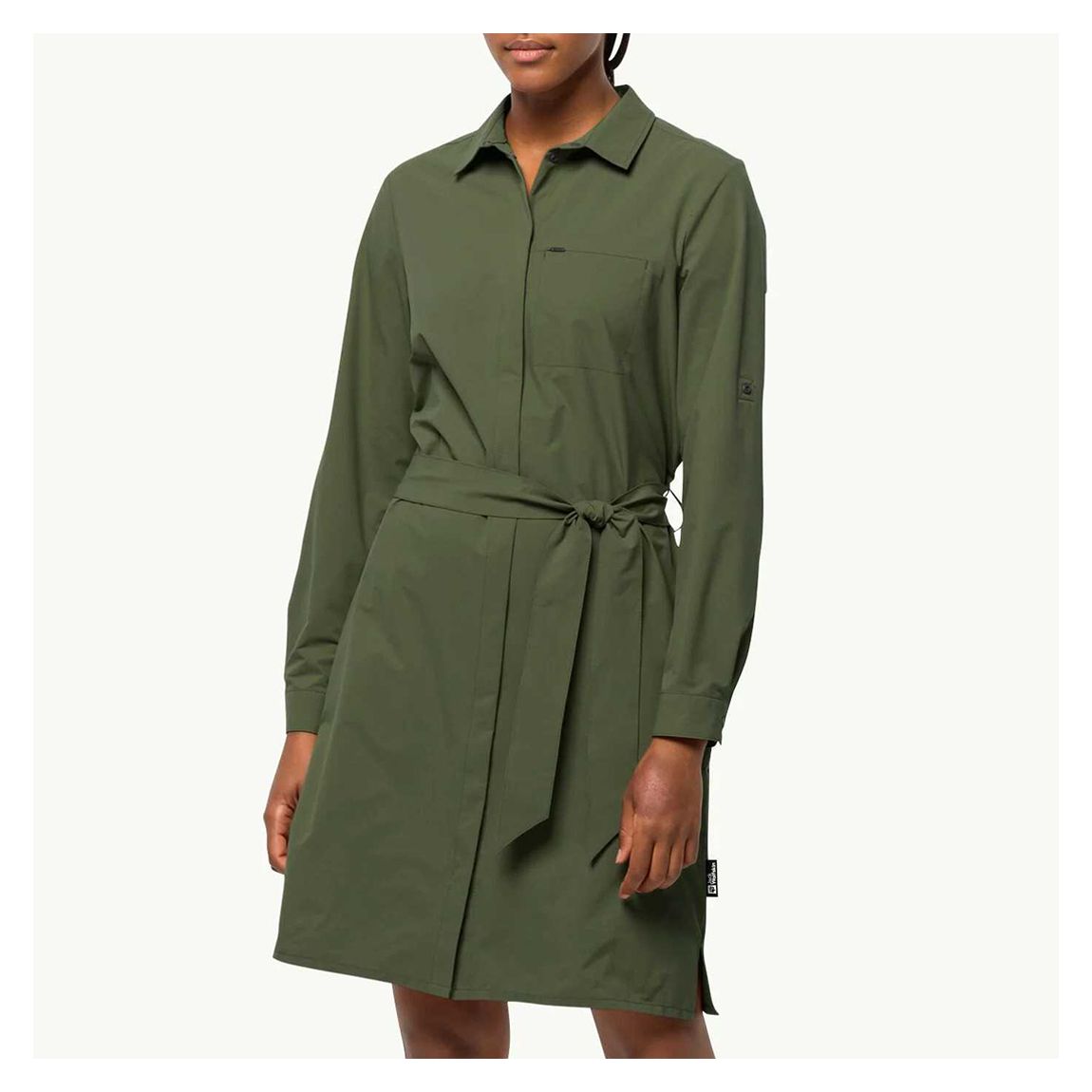 Forest Green Light Wander Shirt Dress main product photo