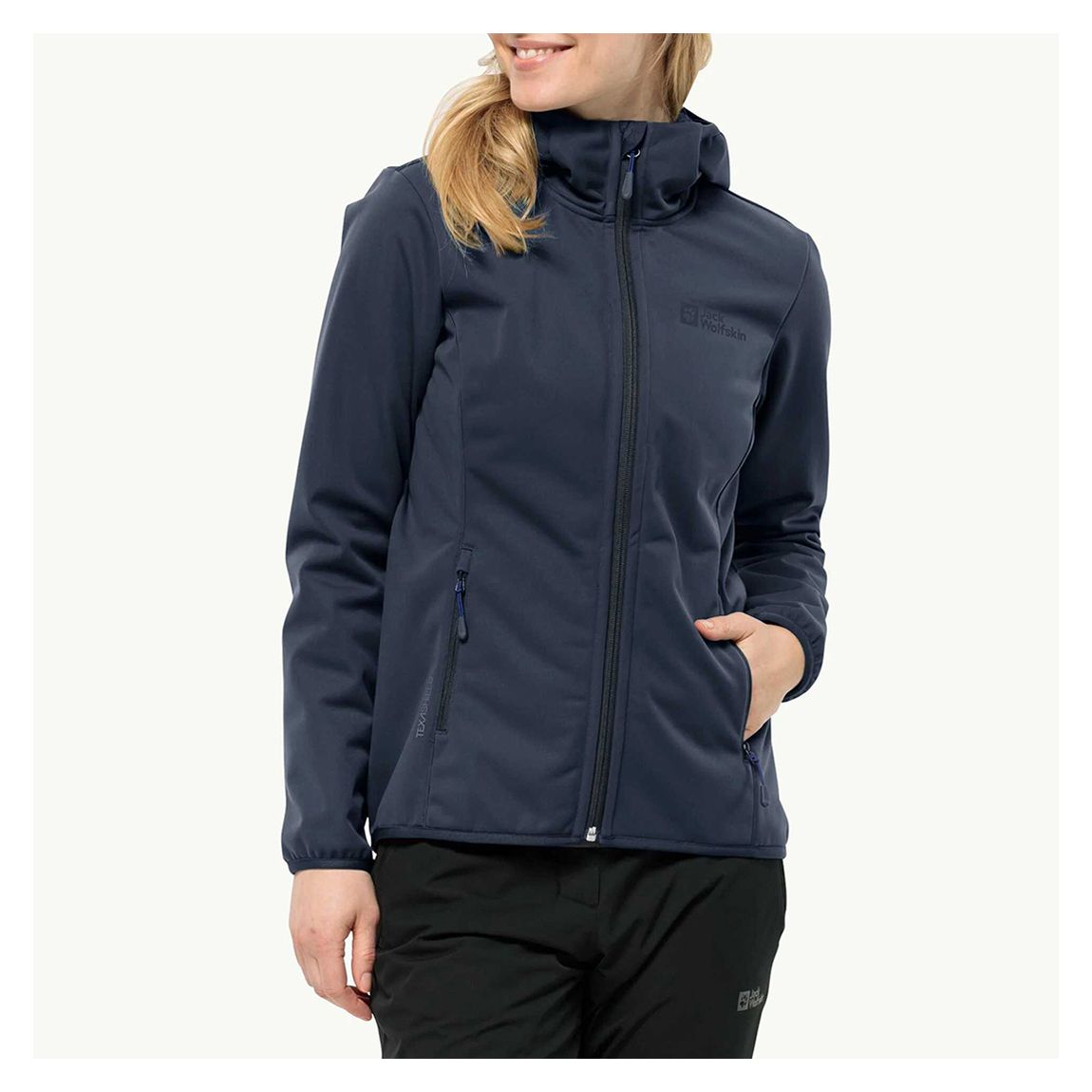 Navy Windhain Hooded Jacket main product photo
