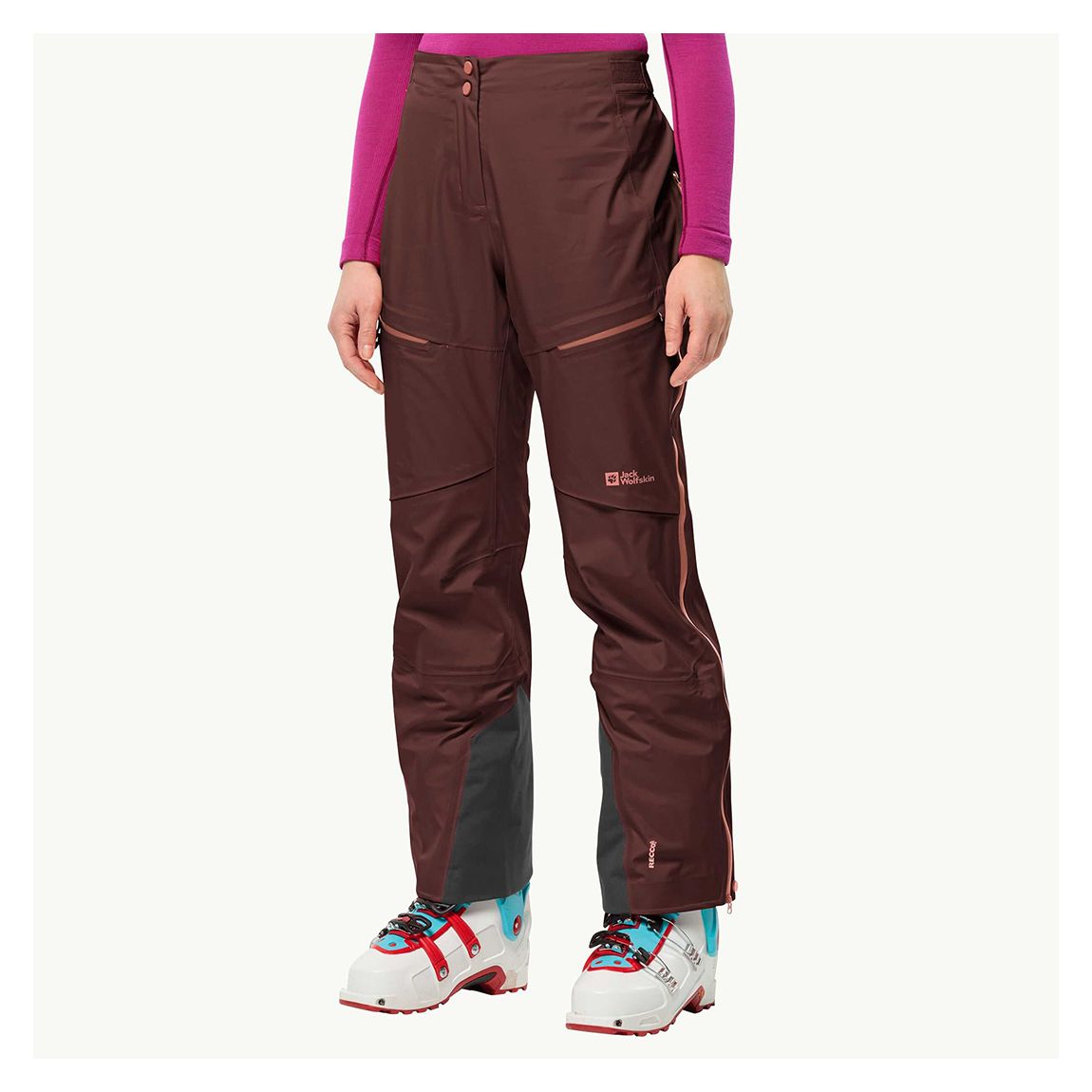 Dark Maroon Alpspitze Tour Ski Trousers main product photo