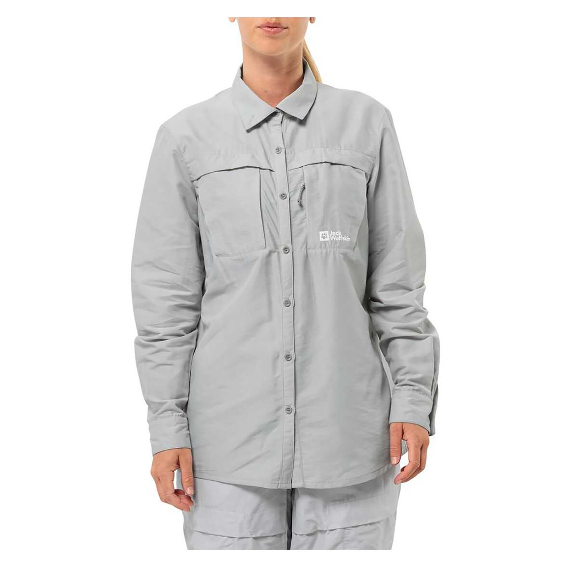 Light Grey Barrier Long Sleeve Shirt main product photo
