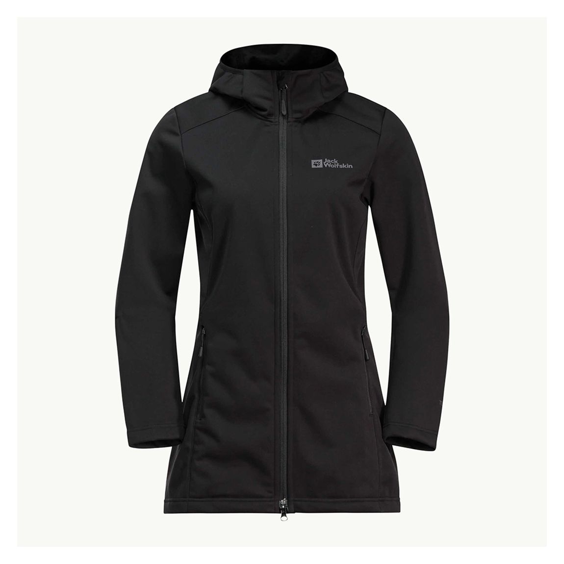 Black Windhain Softshell Coat main product photo