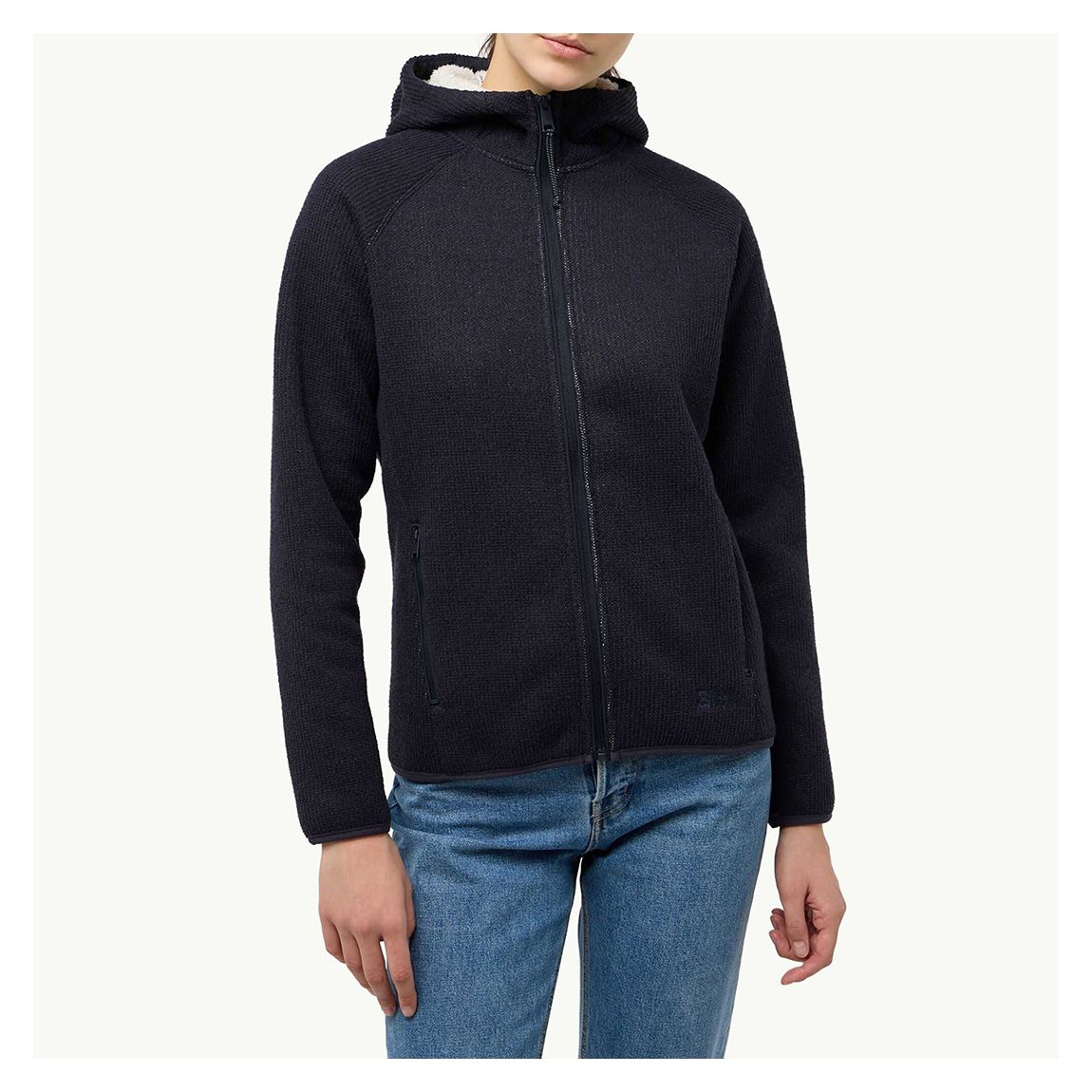 Navy Kaminfeuer Hooded Fleece Jacket main product photo