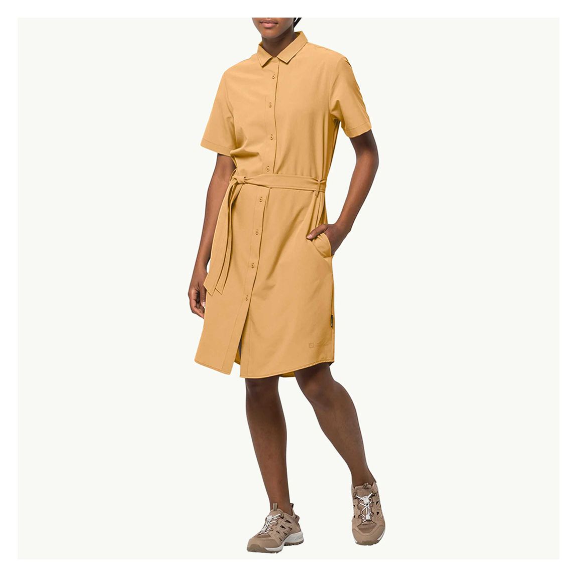 Mustard Midi Shirt Dress main product photo