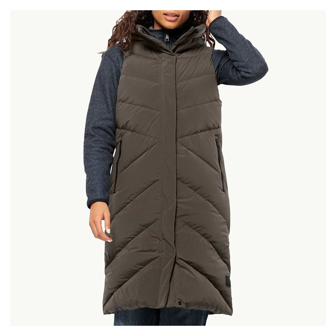 Cocoa Marienplatz Longline Gilet main product photo