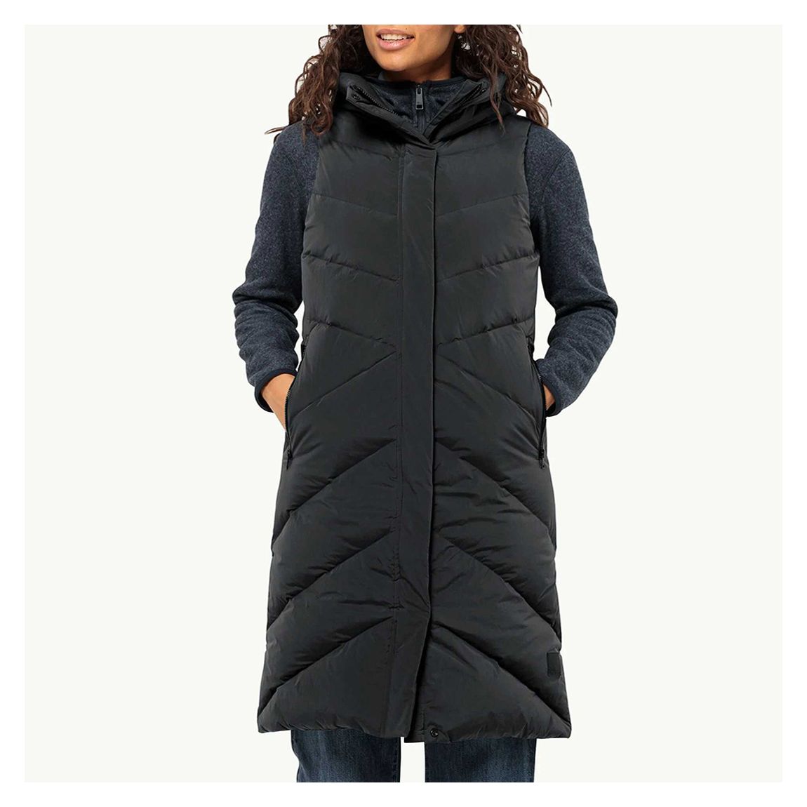 Black Marienplatz Longline Gilet main product photo
