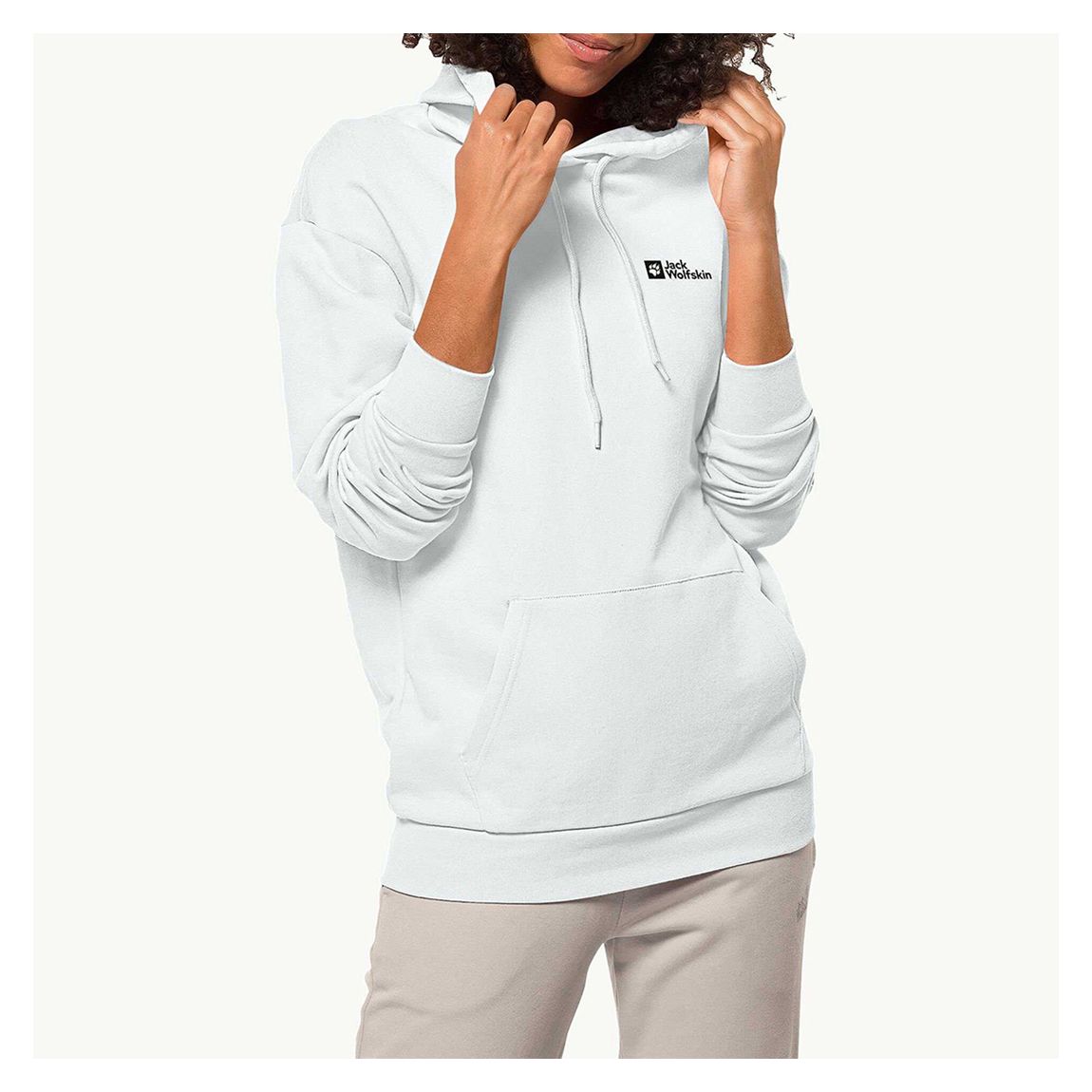 White Essential Hoodie main product photo
