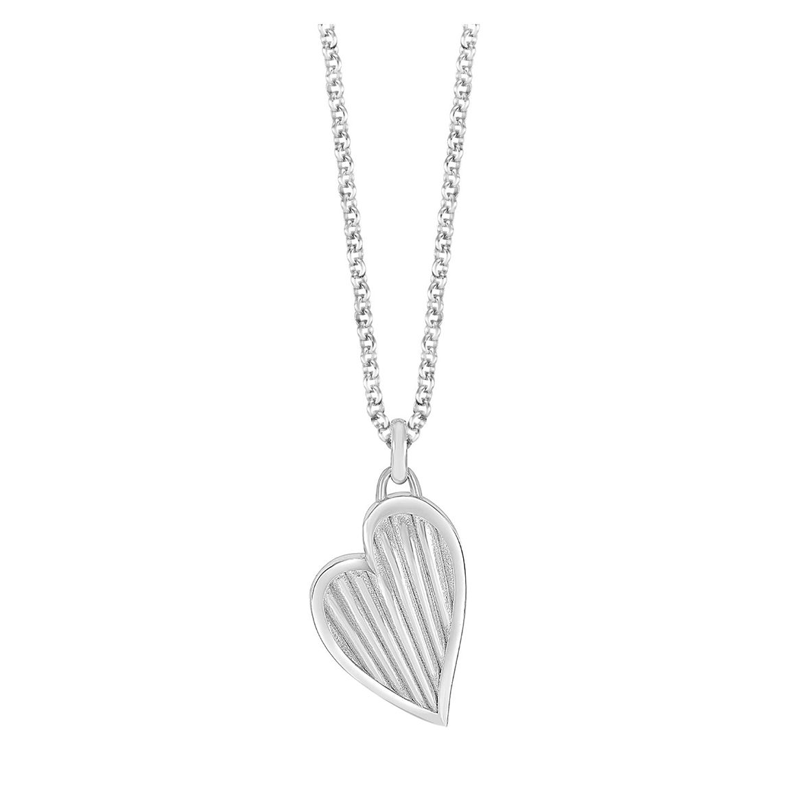 Silver Humbug Heart Pendant main product photo