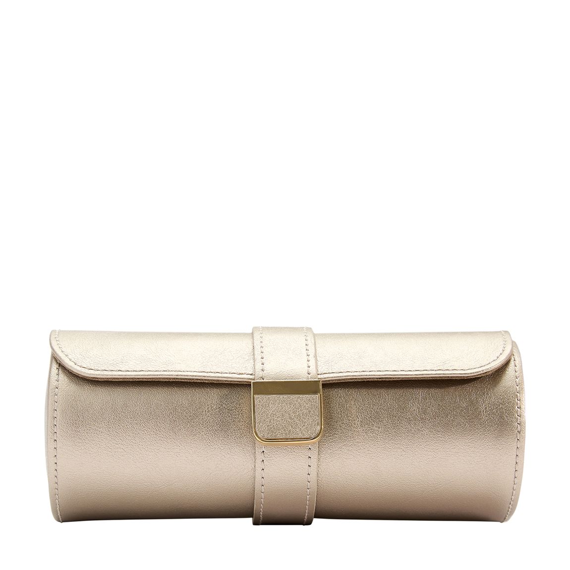 Grey Palermo Double Watch Roll with Jewelry Pouch main product photo