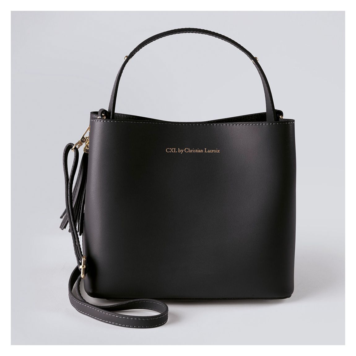 Black Leather Handbag Vaugirard main product photo