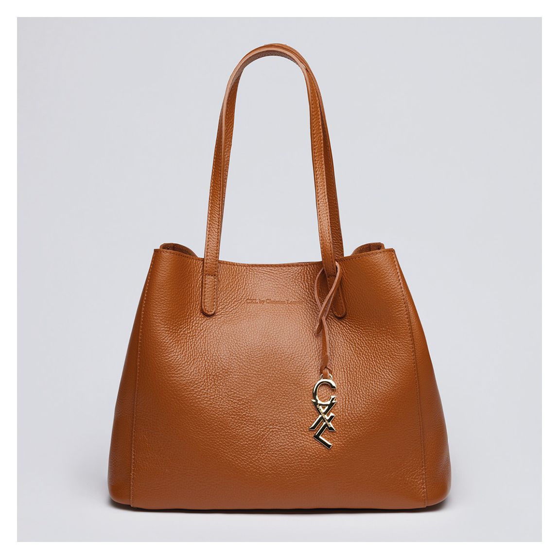 Cognac Leather Handbag Alesia main product photo