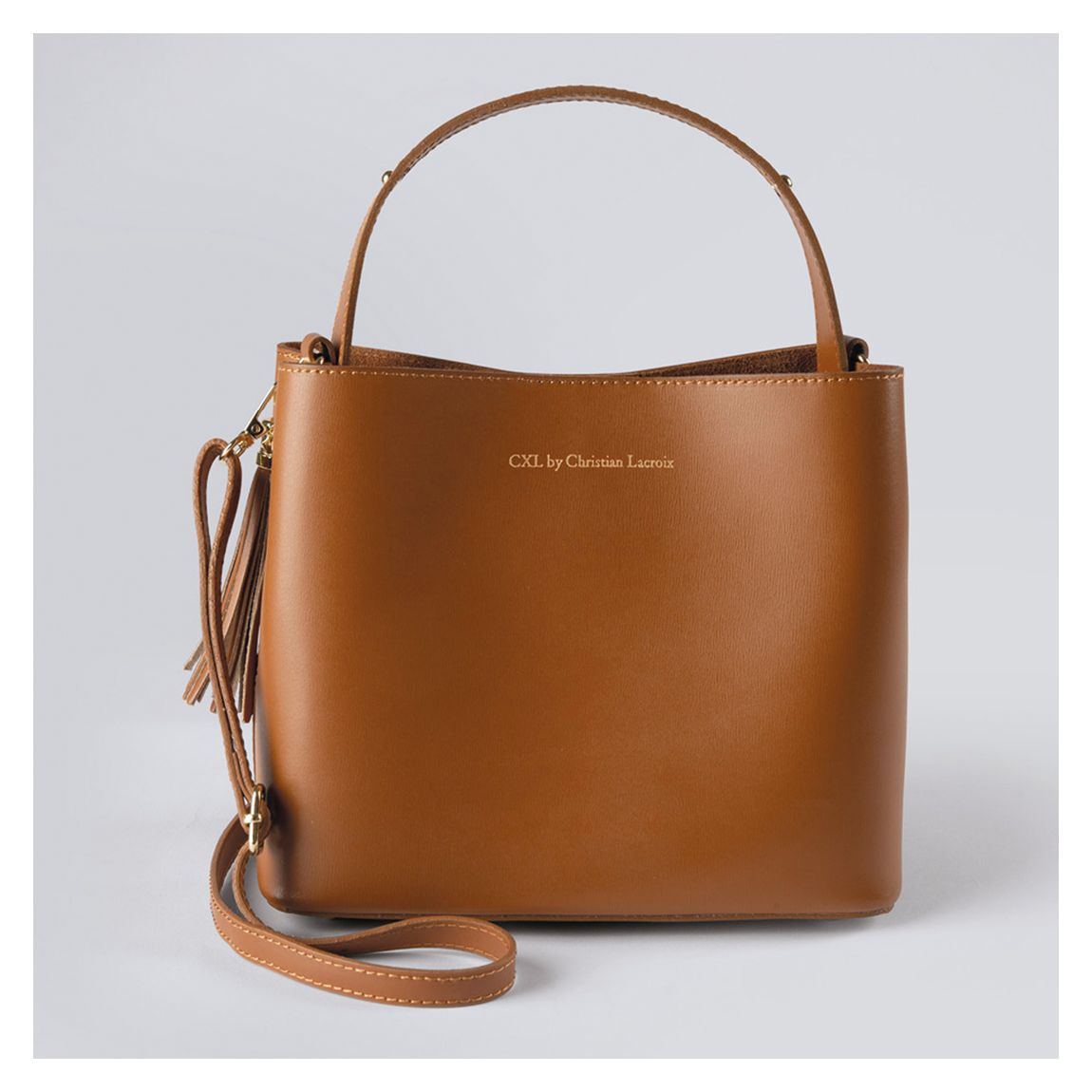 Cognac Leather Handbag Vaugirard main product photo