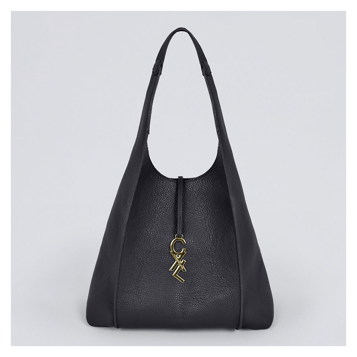 Black Leather Handbag Faidherbe main product photo