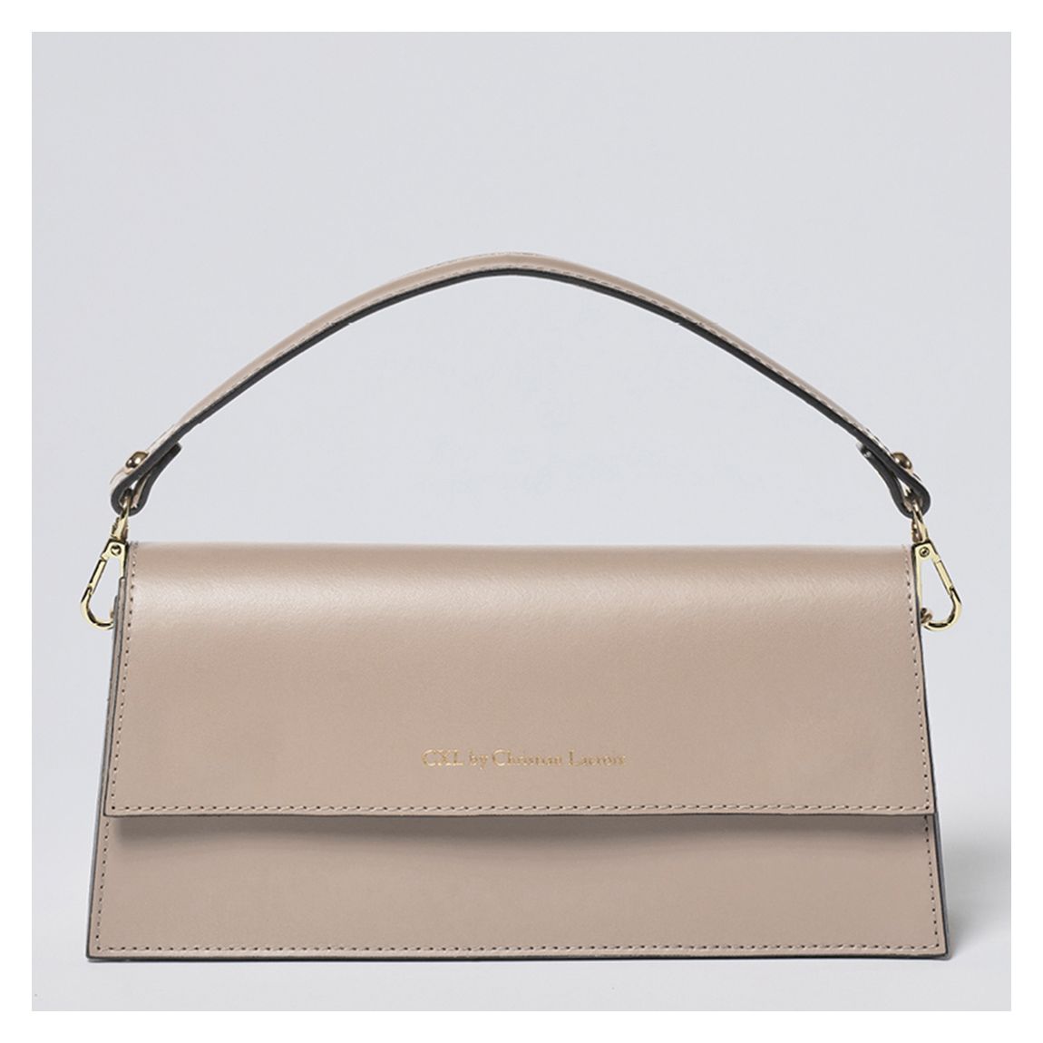 Nude Leather Crossbody Bag Clemenceau main product photo