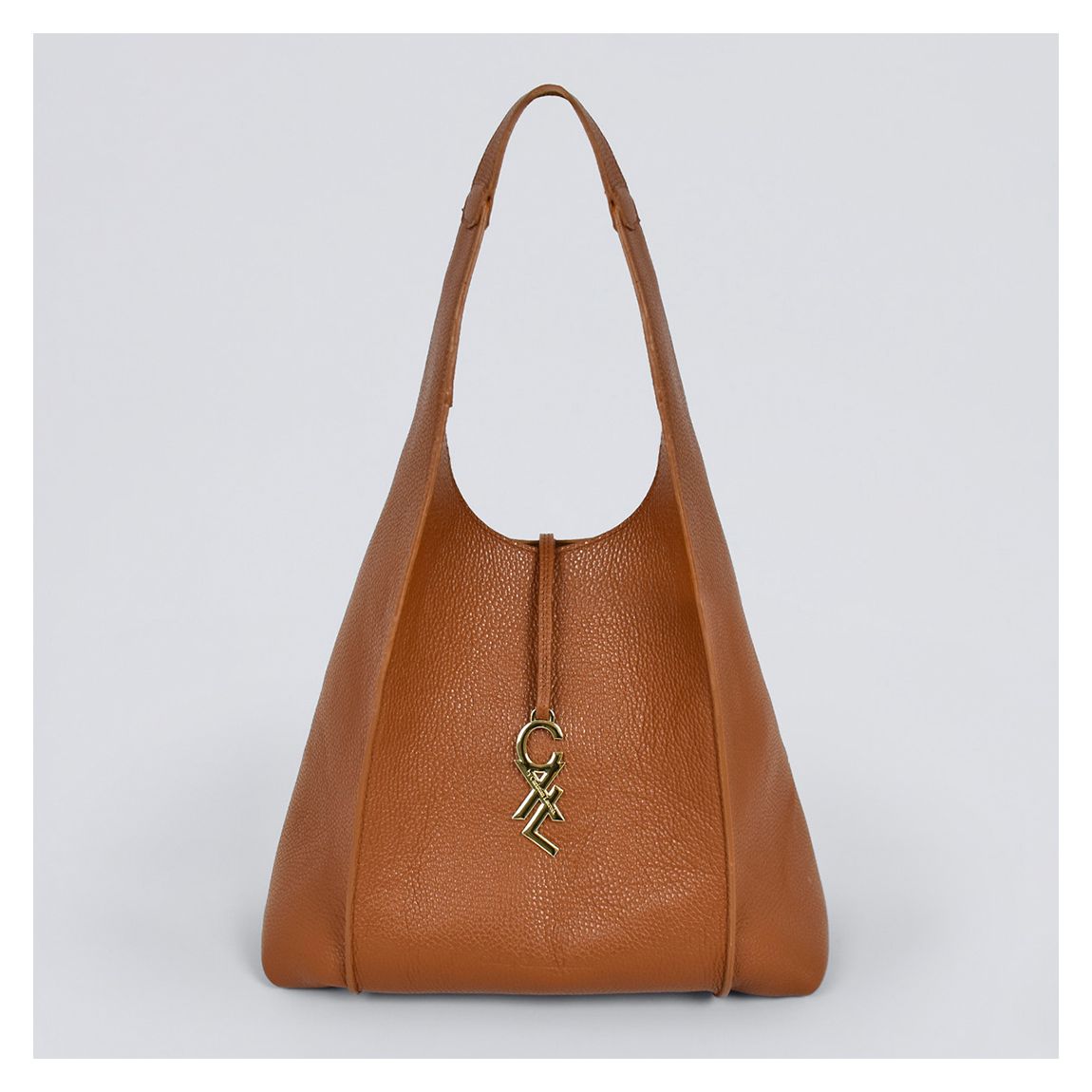 Cognac Leather Handbag Faidherbe main product photo