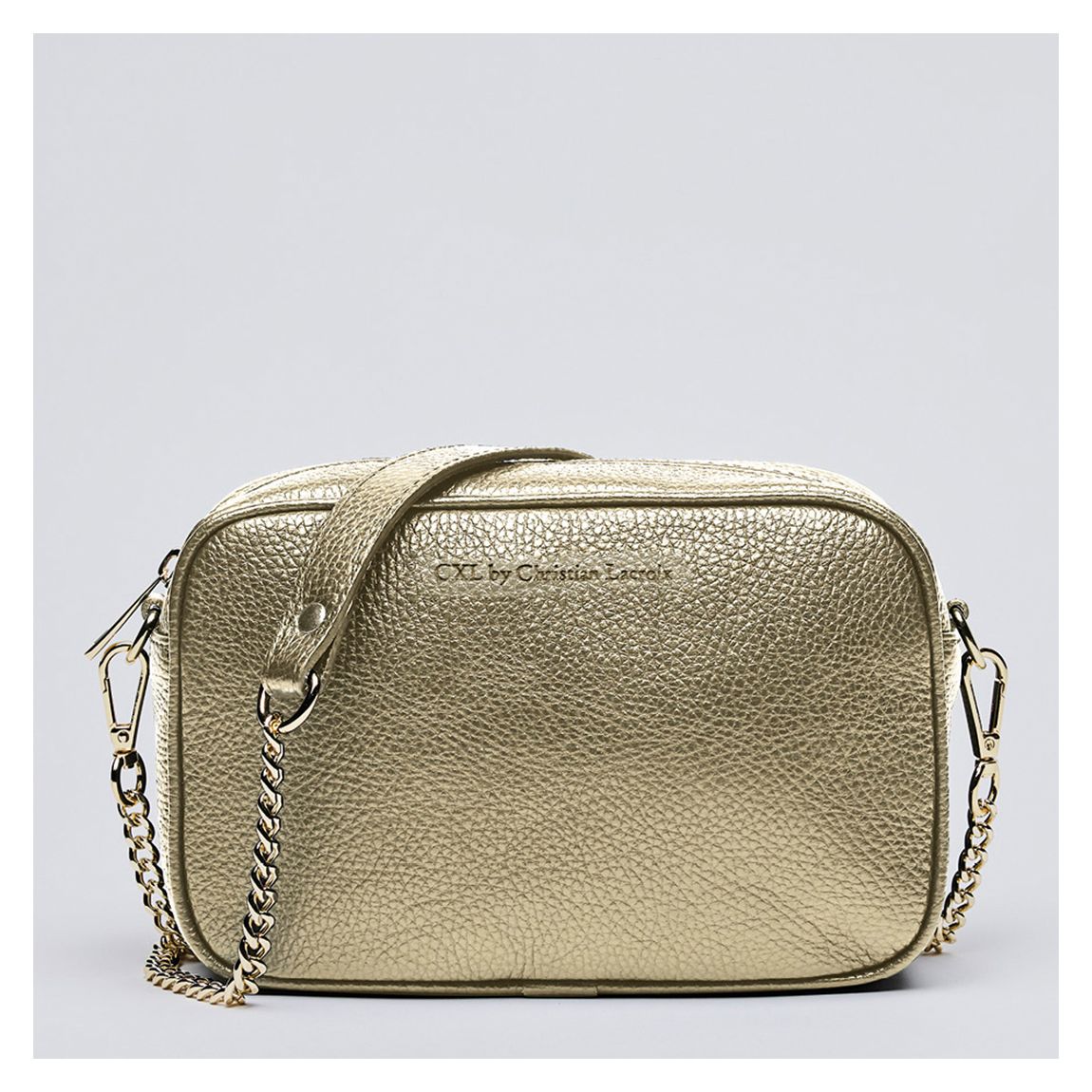 Gold Leather Crossbody Bag Montmartre main product photo