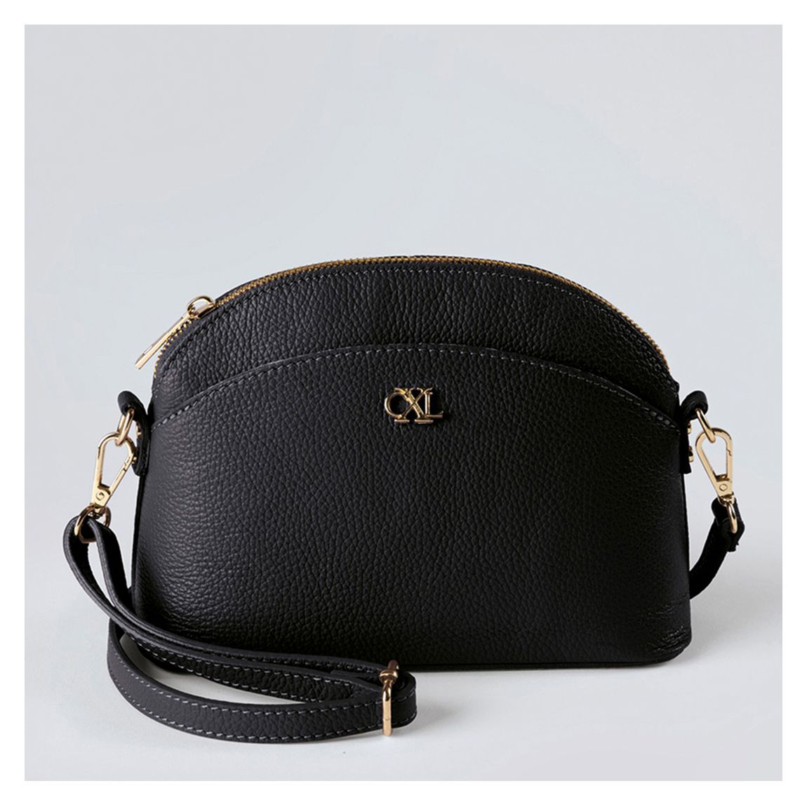 Black Leather Crossbody Bag Malesherbes main product photo