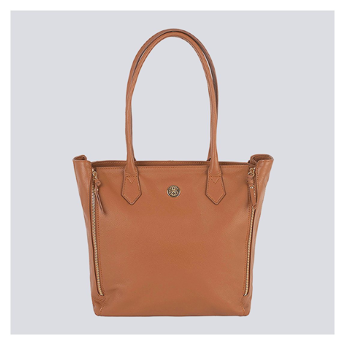 Cognac Leather Shopping Bag Madison main product photo
