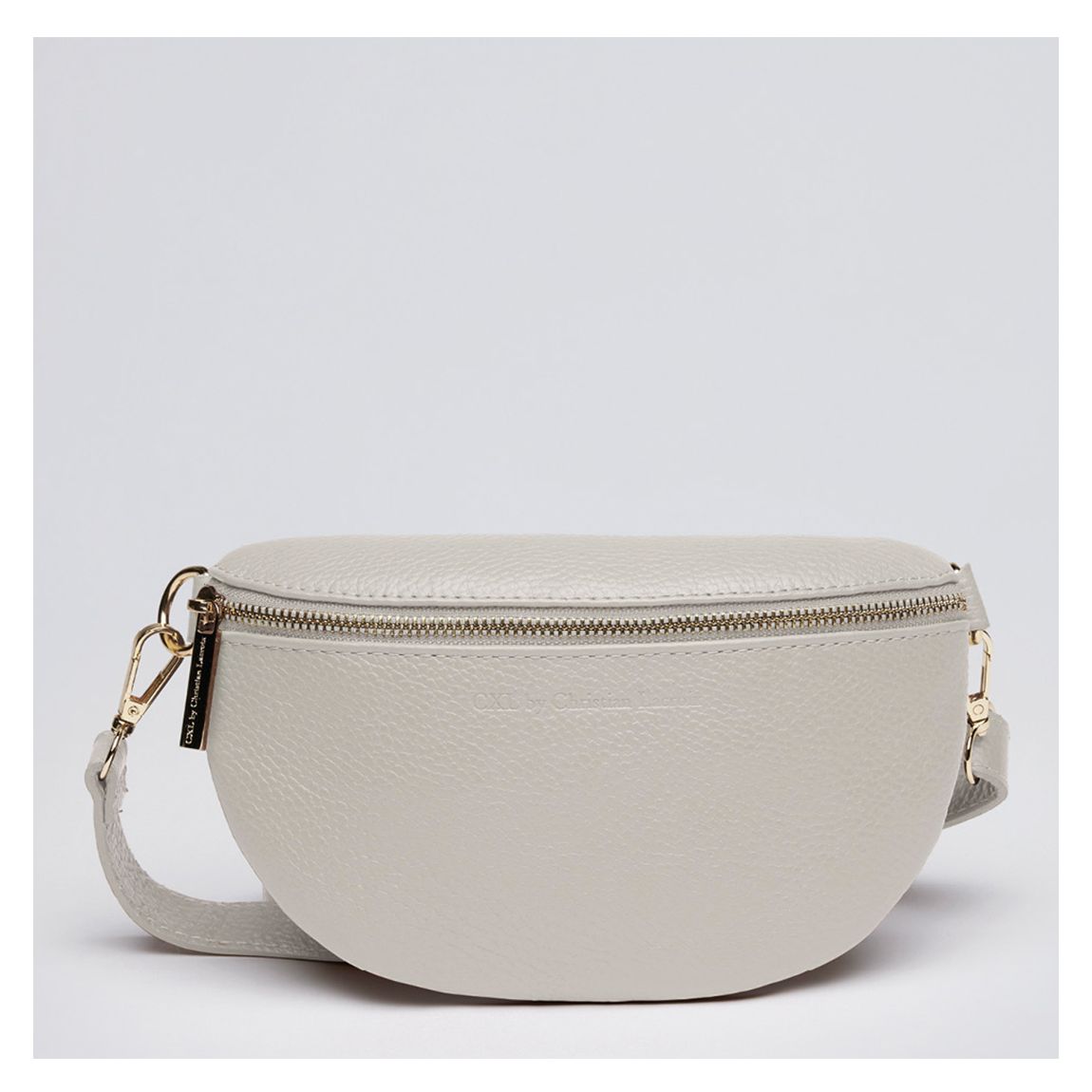 White Leather Belt Bag Madeleine main product photo
