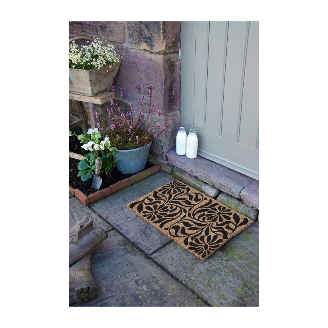 Flower Swirls Doormat 60x40cm main product photo