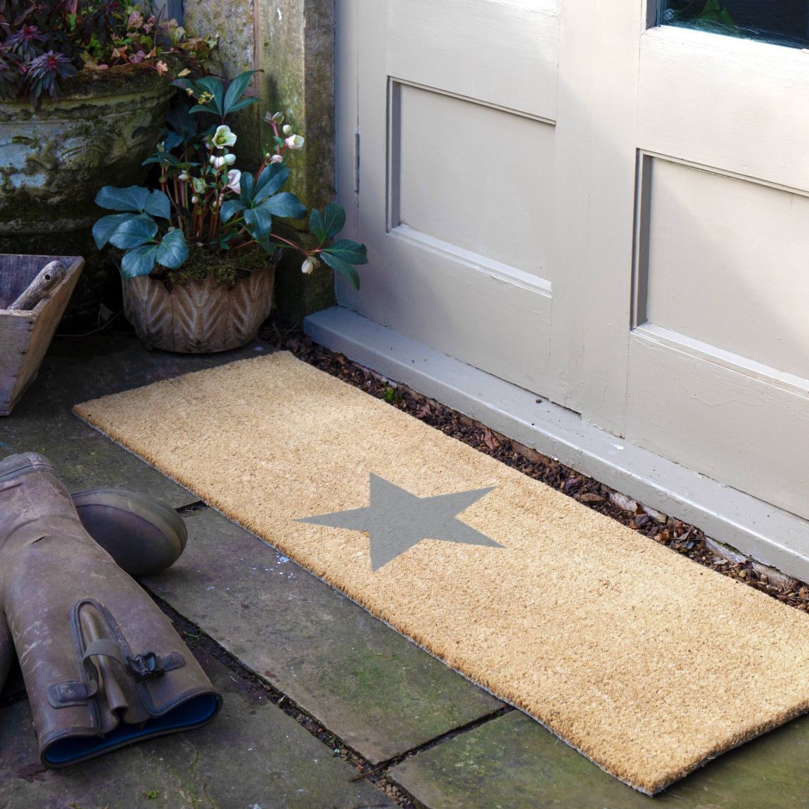 Grey Star Patio Doormat 120x40cm main product photo