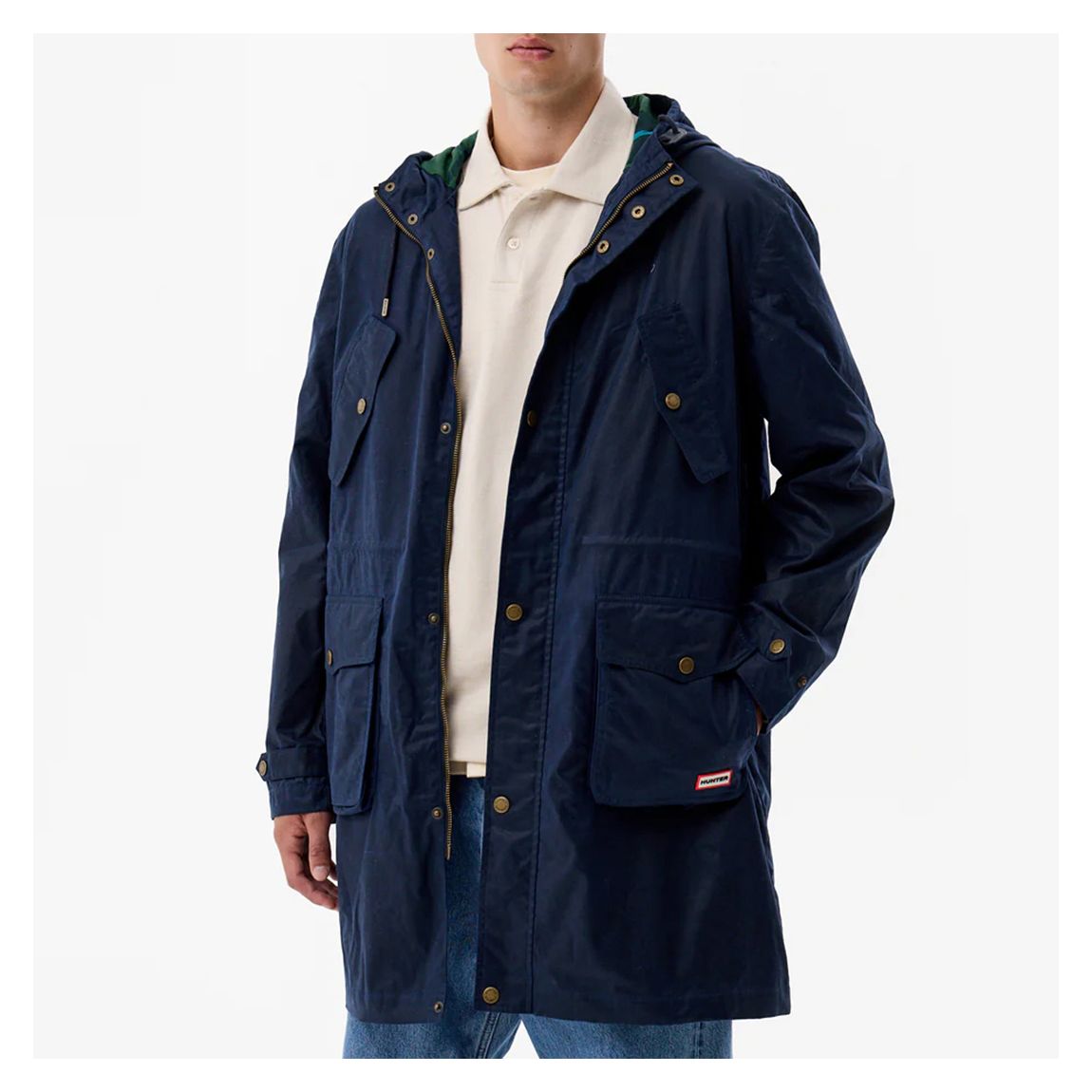 Men's Navy Liam Wax Parka main product photo
