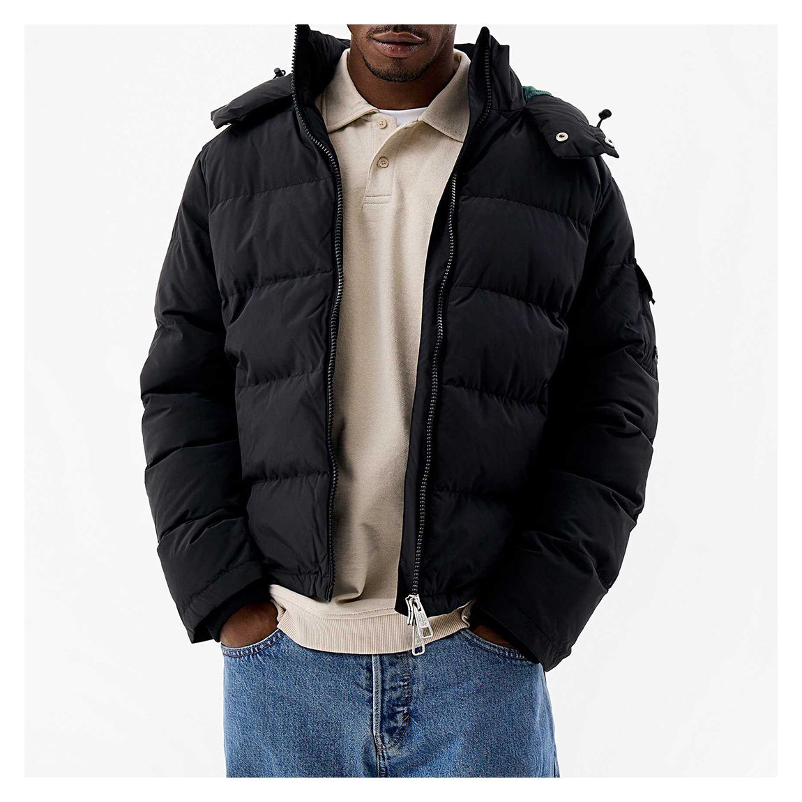 Black Rob Puffer Jacket main product photo
