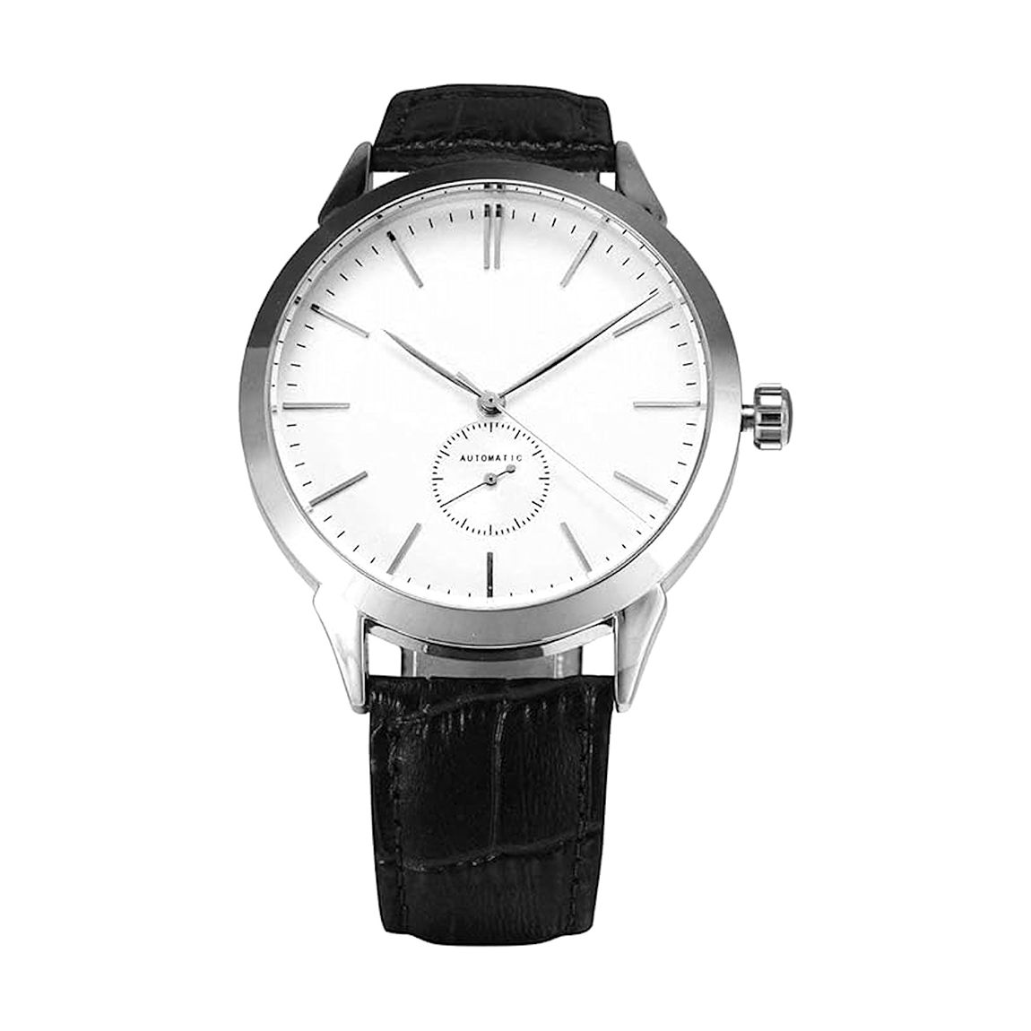 18K White Gold Automatic Leather Watch main product photo