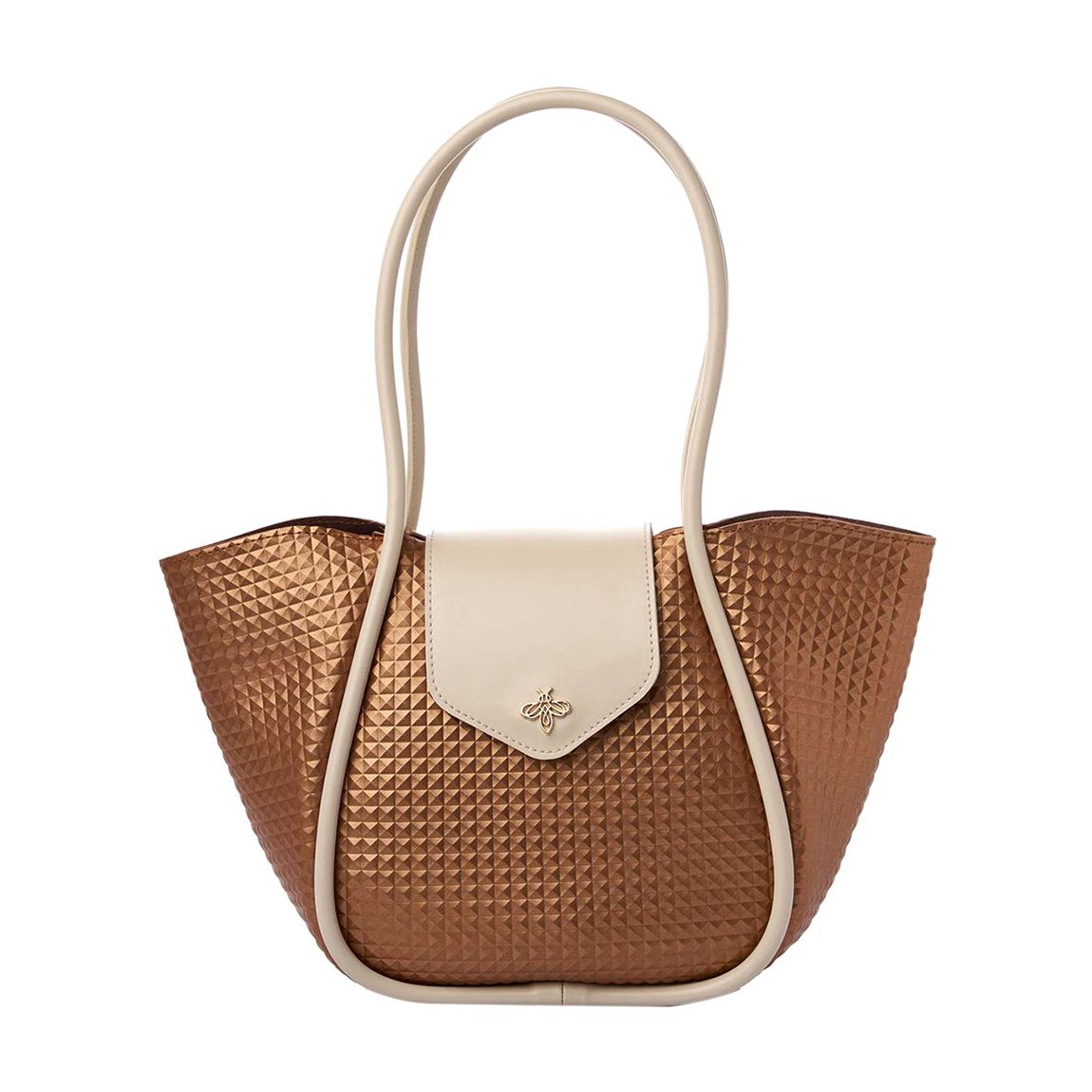Copper/Cream Greta Lucky Bees Shoulder Bag main product photo