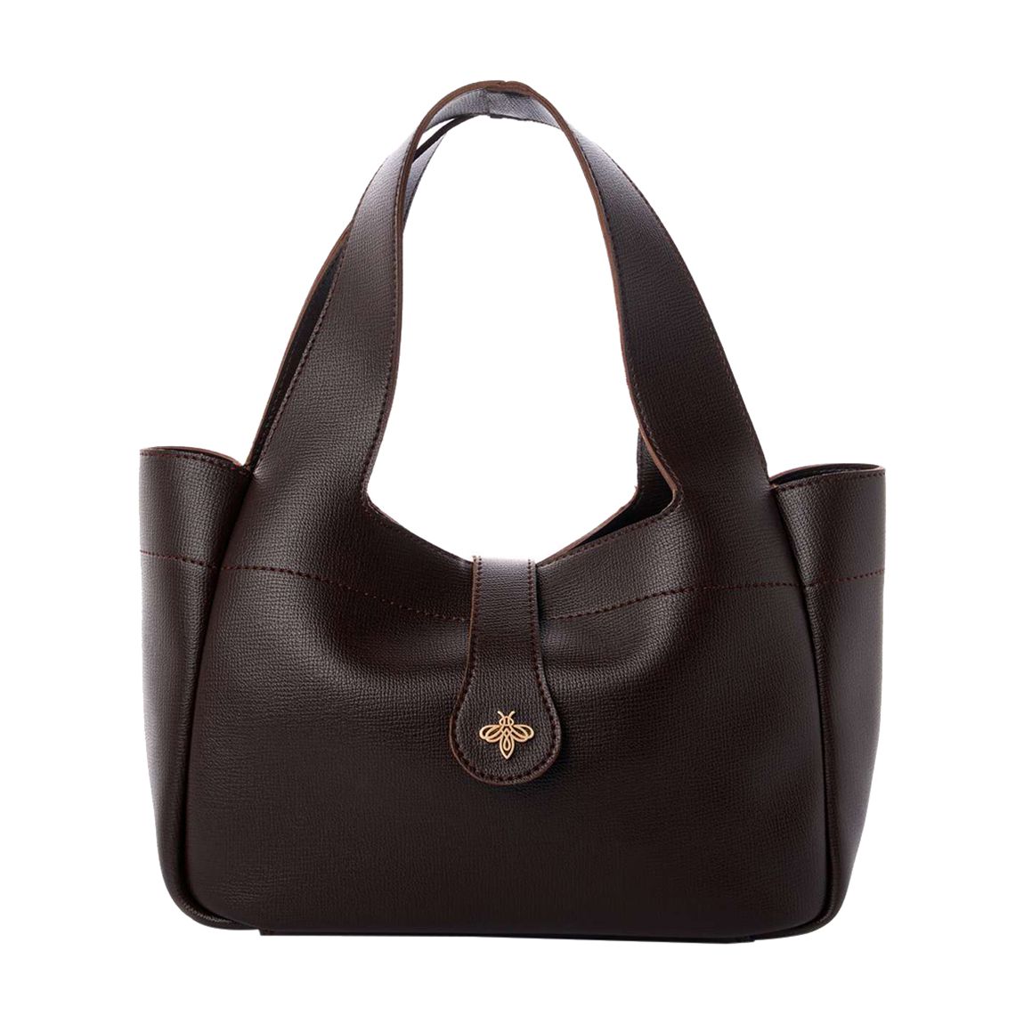 Brown Margot Lucky Bees Shoulder Bag main product photo